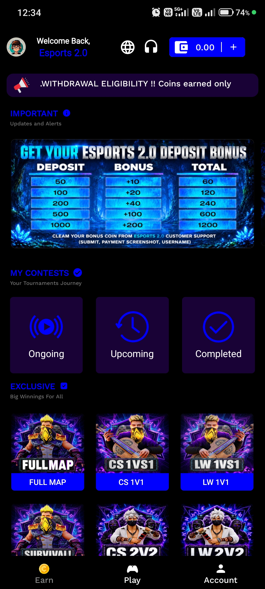 Esports 2.0 App